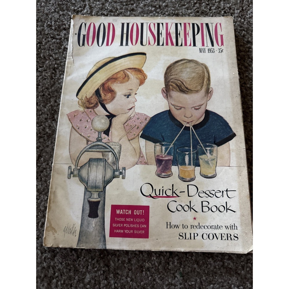 Vintage Good Housekeeping May 1953 Magazine Recipes 1950s Ephemera Ads